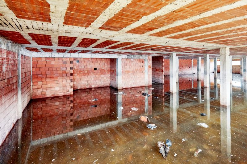 Waterproofed Basement Interior